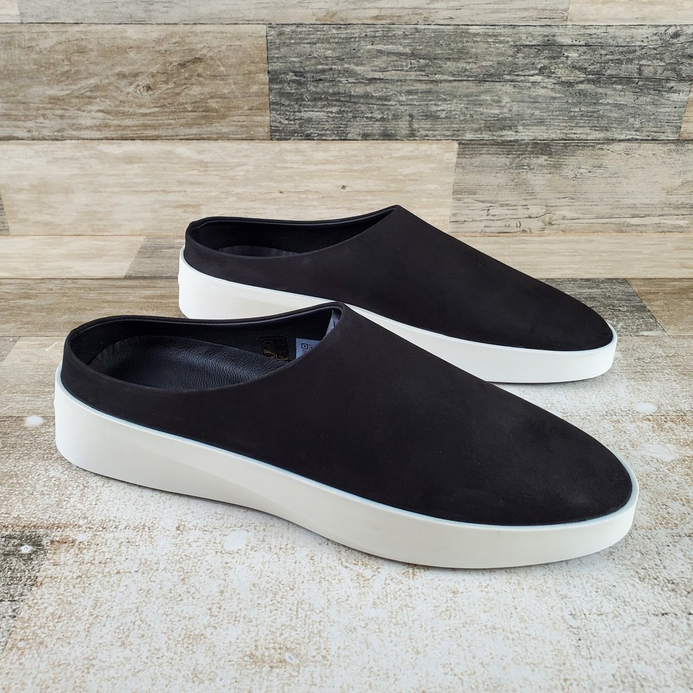 Wolf & Shepherd Cruise Mule Slip On Shoes Mens Size 8 Black White Mules